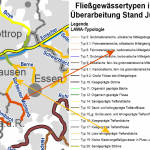 Auf seinen 11 km nimmt der Borbecker Mühlenbach 3 verschiedene Fließgewässertypen an ... Quelle: www.flussgebiete.nrw.de - Grafikbearbeitung: D. Schruck